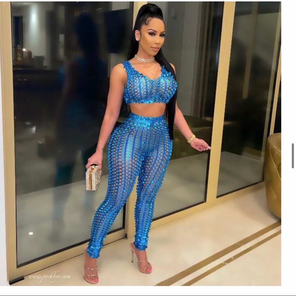 Two Piece See Thru Set